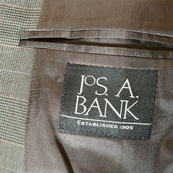 JOS A BANK Size 44S Brown Classic Plaid 100% Wool  Blazer Sport-jacket $349 NEW - Picture 9 of 16